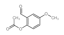 Benzaldehyde,2-(acetyloxy)-5-methoxy- Structure