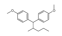 1-methoxy-4-[1-(4-methoxyphenyl)-2-methylpentyl]benzene Structure