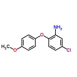 5-Chloro-2-(4-methoxyphenoxy)aniline结构式