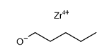 pentan-1-ol, zirconium tetrapentylate Structure