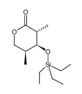 (3R,4S,5S)-3,5-dimethyl-4-[(triethylsilanyl)oxy]tetrahydropyran-2-one结构式