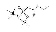 ethyl P,P-bis(trimethylsilyl) phosphonoacetate结构式
