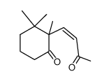 (Z)-4-(1,2,2-Trimethyl-6-oxo-cyclohexyl)but-3-en-2-on结构式