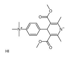 [4-[3,5-bis(methoxycarbonyl)-2,6-dimethyl-1,4-dihydropyridin-4-yl]phenyl]-trimethylazanium,iodide结构式