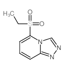 2-ethylsulfonyl-1,7,8-triazabicyclo[4.3.0]nona-2,4,6,8-tetraene结构式