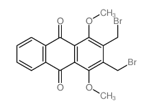 9,10-Anthracenedione,2,3-bis(bromomethyl)-1,4-dimethoxy- Structure