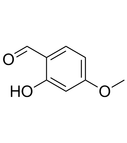 2-羟基-4-甲氧基苯甲醛结构式