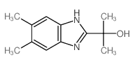 2-(5,6-二甲基-1H-苯并咪唑-2-基)-丙烷-2-醇结构式