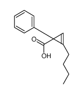 2-butyl-1-phenylcycloprop-2-ene-1-carboxylic acid结构式