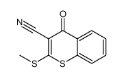 2-methylsulfanyl-4-oxothiochromene-3-carbonitrile Structure