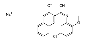 sodium,3-[(5-chloro-2-methoxyphenyl)carbamoyl]naphthalen-2-olate Structure
