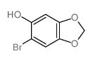 5-溴-6-羟基-1,3-苯并二恶茂结构式
