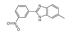 5-甲基-2-(3-硝基苯基)-1H-苯并咪唑结构式