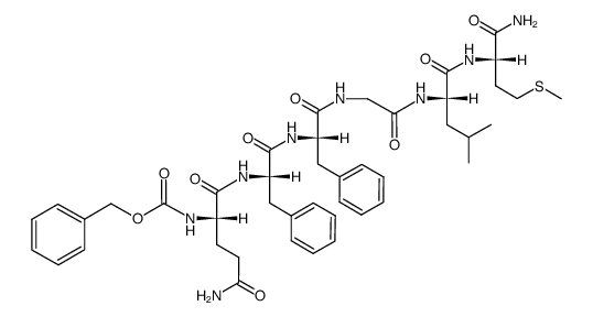 Z-Gln-Phe-Phe-Gly-Leu-Met-NH2结构式