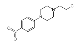1-(2-chloroethyl)-4-(4-nitrophenyl)piperazine Structure
