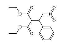 3,3-diethoxycarbonyl-1-nitro-2-phenylpropane结构式