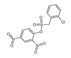 2,4-dinitrophenyl (2-chlorophenyl)methanesulfonate Structure