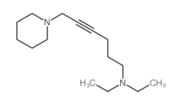 N,N-diethyl-6-(1-piperidyl)hex-4-yn-1-amine结构式