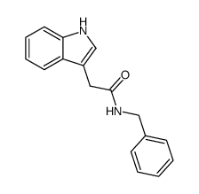 N-benzyl-2-(1H-indol-3-yl)acetamide Structure