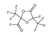 4-fluoro-5-oxo-2,4-bis(trifluoromethyl)-1,3-dioxolane-2-carbonyl fluoride结构式