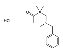 4-[benzyl(methyl)amino]-3,3-dimethylbutan-2-one,hydrochloride Structure