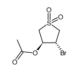 trans-3-acetoxy-4-bromosulfolane Structure