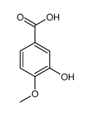 3-羟基-4-甲氧基苯甲酸结构式