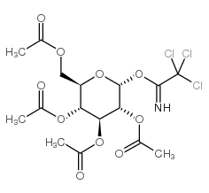2,3,4,6-四邻乙酰基-alpha-d-吡喃葡萄糖三氯乙酰胺结构式