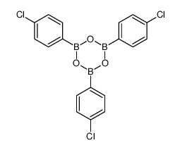 三(P-氯苯基)环硼氧炔结构式