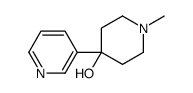 1-methyl-4-pyridin-3-ylpiperidin-4-ol结构式