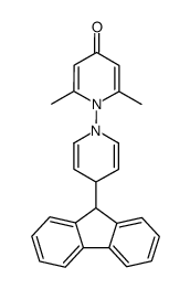 4'-(9H-fluoren-9-yl)-2,6-dimethyl-4H,4'H-[1,1'-bipyridin]-4-one结构式