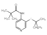 N-(3-叔丁基磺酰基吡啶-4-基)-2,2-二甲基丙酰胺结构式