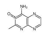 4-amino-2-methylpteridine-3-oxide结构式
