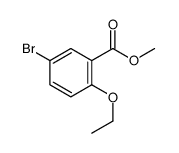 5-溴-2-乙氧基苯甲酸甲酯结构式