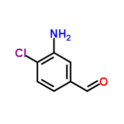 3-氨基-4-氯苯甲醛结构式