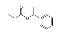 2-甲基丙酸-1-苯乙酯结构式