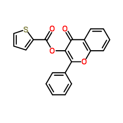 4-Oxo-2-phenyl-4H-chromen-3-yl 2-thiophenecarboxylate Structure