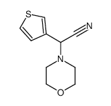 α-(3-Thienyl)-4-morpholineacetonitrile结构式