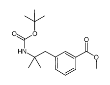3-(2-tert-butoxycarbonylamino-2-methylpropyl)benzoic acid methyl ester结构式