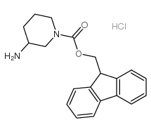3-氨基-1-N-Fmoc-哌啶盐酸盐结构式