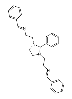1,3-bis-(2-benzylidenamino-ethyl)-2-phenyl-imidazolidine结构式