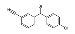 3-[bromo-(4-chlorophenyl)methyl]benzonitrile Structure