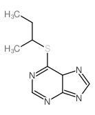 6-((1-Methylpropyl)thio)purine structure