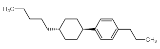 4-丙基-1-(反式-4-戊基环己基)-苯结构式