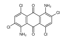 1,5-diamino-2,4,6,8-tetrachloroanthracene-9,10-dione Structure