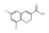 6,8-二氯-2H-色烯-3-羧酸结构式