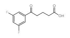 5-(3,5-二氟苯基)-5-氧代戊酸结构式