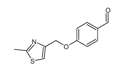 4-((2-Methylthiazol-4-yl)Methoxy)benzaldehyde结构式
