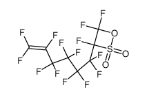 1-(udecafluorohexen-5-yl)trifluoroethane-β-sultone Structure