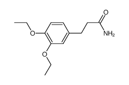 3-(3,4-diethoxy-phenyl)-propionic acid amide结构式